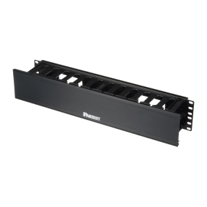 Organizador de Cables Horizontal PatchLink, Sencillo (Solo Frontal), Con Tapa Extendida, Para Rack de 19in, 2UR