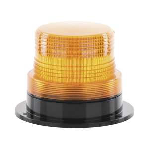 Burbuja Brillante de Larga Vida Útil, con 8 LEDs Color Ambar, Domo Ambar, 110 Vca