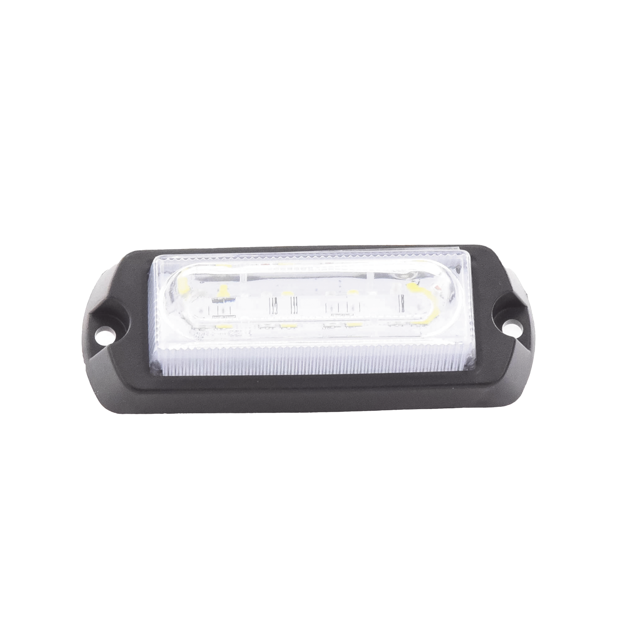 Luz Auxiliar Ultra Brillante de 8 LED, color Ámbar / Claro , con mica transparente.