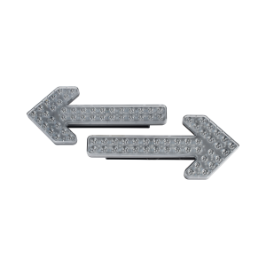 Flechas directoras de tráfico LED de 24 Pulgadas en color ámbar con 240 LED