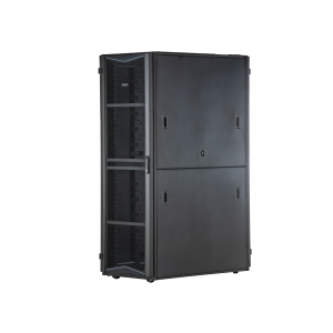 Gabinete FlexFusion para Centros de Datos, 42 UR, 800 mm de Ancho, 1200 mm de Profundidad, Fabricado en Acero, Color Negro