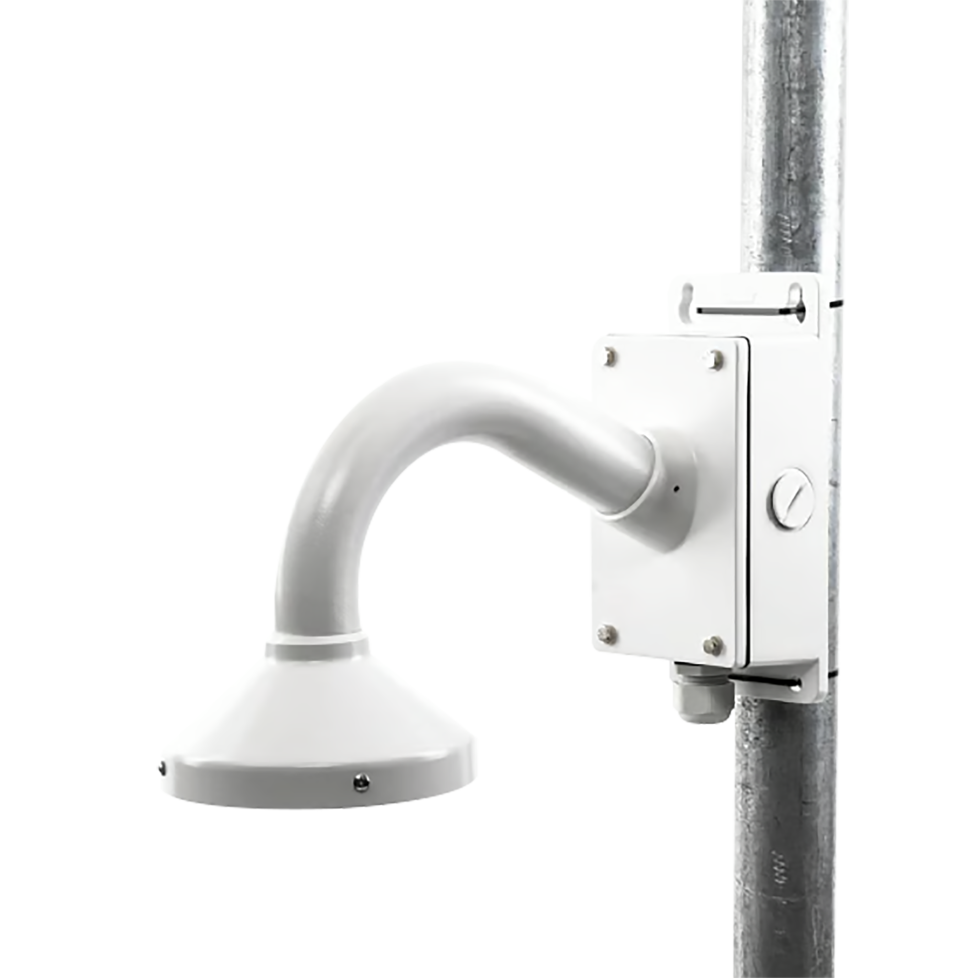 Montaje Universal de Pared con Cuello de Ganso y Caja de Conexiones / Compatible con Cámaras Domo y Bala