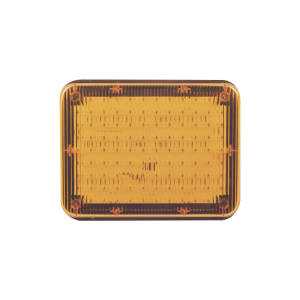 Luz de Advertencia de 9X7", Color Ámbar, Ideal para Ambulancias