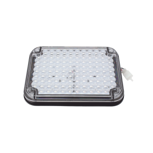 Luz de Advertencia de 9X7", Bicolor Rojo/Claro, Ideal para Ambulancias