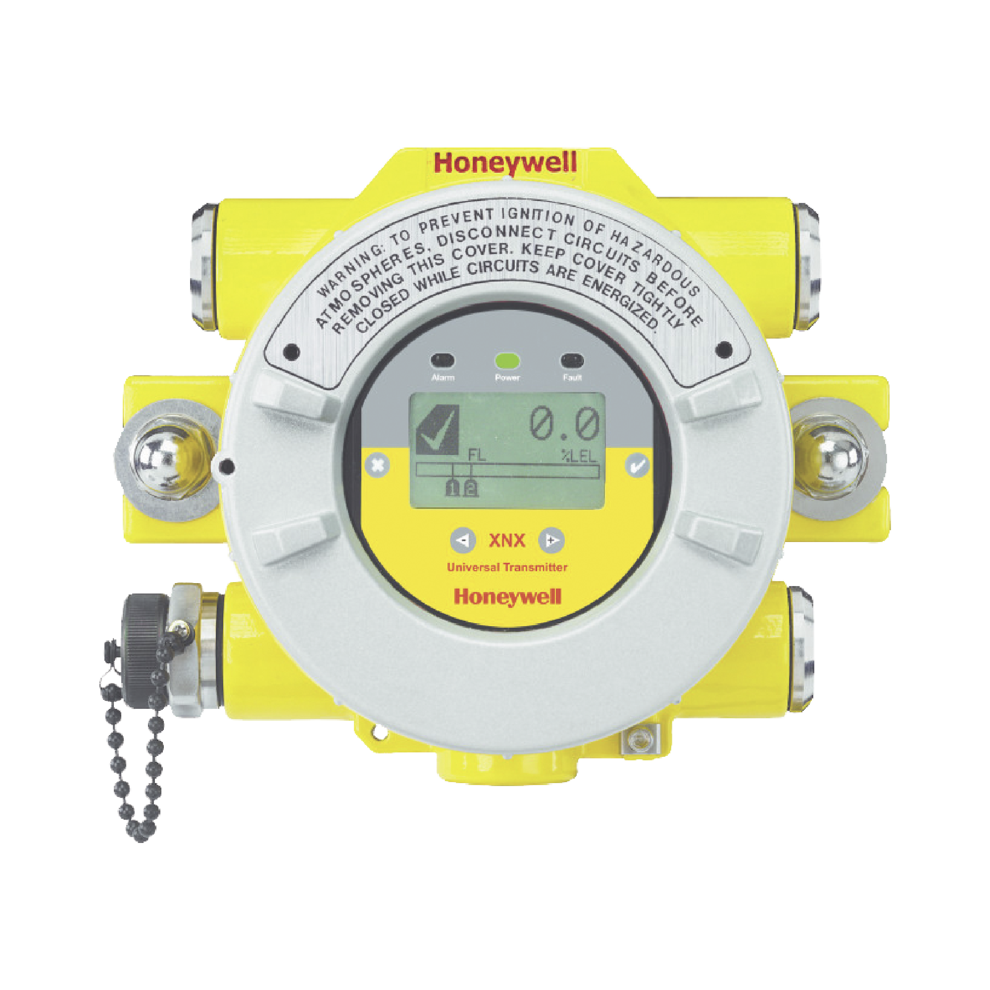 Transmisor Universal De Gas Fijo, Serie XNX, HART® sobre 4-20mA, UL/CSA, Entradas 5x3/4" NPT, Aluminio Pintado, Configurado para Optima Plus y Excel, No Incluye Sensor de Gas