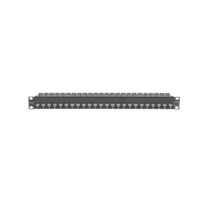 Patch Panel Z-MAX de 24 puertos, Blindado, Precargado con Jacks Categoria 6A, Plano, 1UR