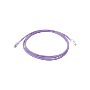 Patch Cord Z-MAX Cat6A S/FTP, CM/LS0H, 7ft, Color Violeta, Versión Bulk