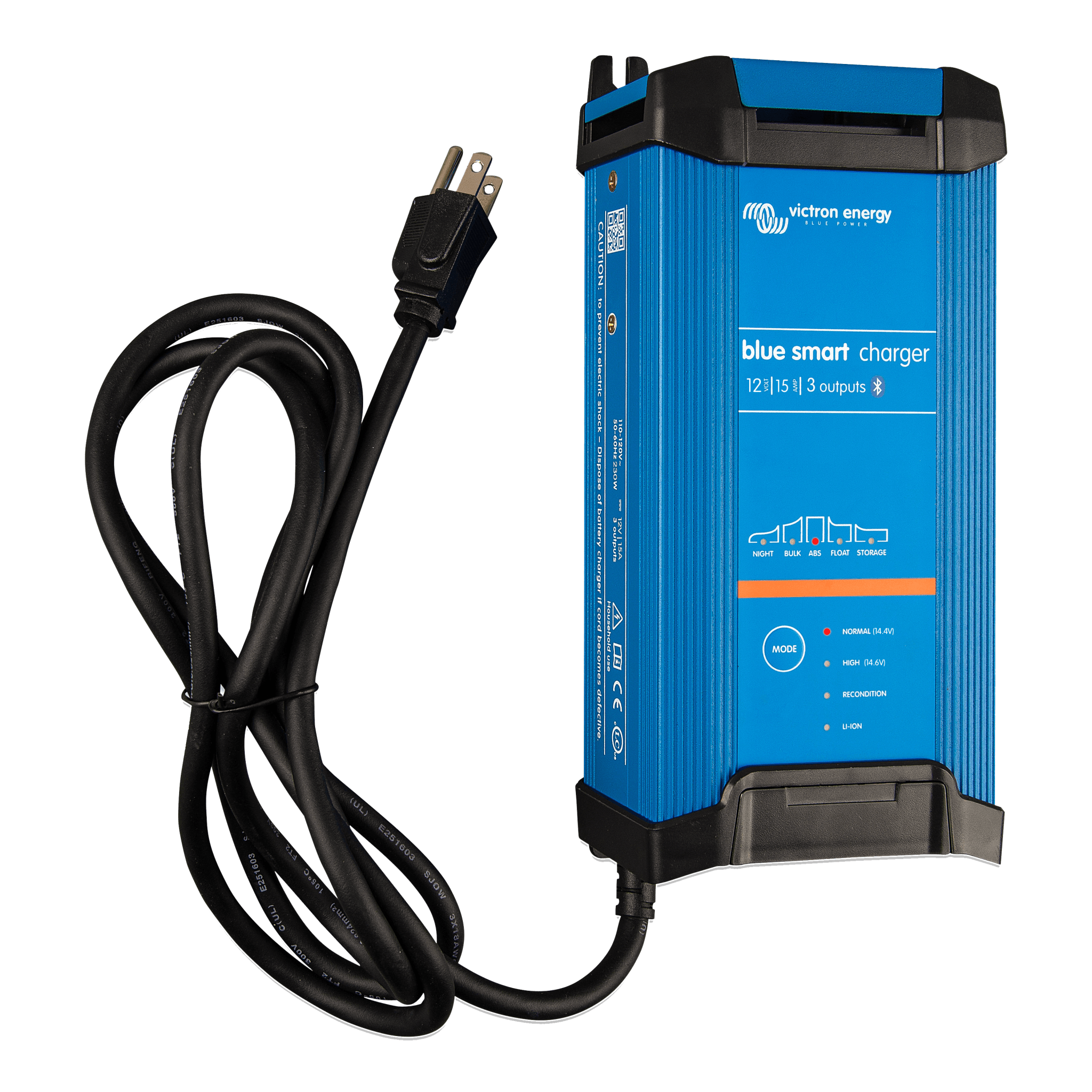 Blue Smart IP22 12/15(1) / Cargador de Baterías 12V, 15A / Para Ambientes Marinos y Terrestres. / Bancos de 100 a 200 Ah