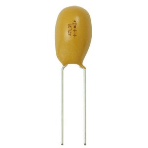 Capacitor de Tantalio de 2200nF , Emplomado sólido de 25 Vcc