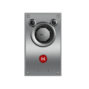 Video/ Intercomunicador IP, Altavoz 10W, 2 relevadores con botón para llamada, anti-vandálico, IP66 e IK10, PoE