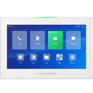 Estación de Intercomunicación SIP con Wi-Fi 6, Bluetooth y Control Total para Agendamiento de Salas y Edificios Inteligentes (Color Blanco)