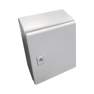 Gabinete de Acero, Nema 4 -IP 66 de 50 x 50 x 30 cm con Platina y certificado UL.