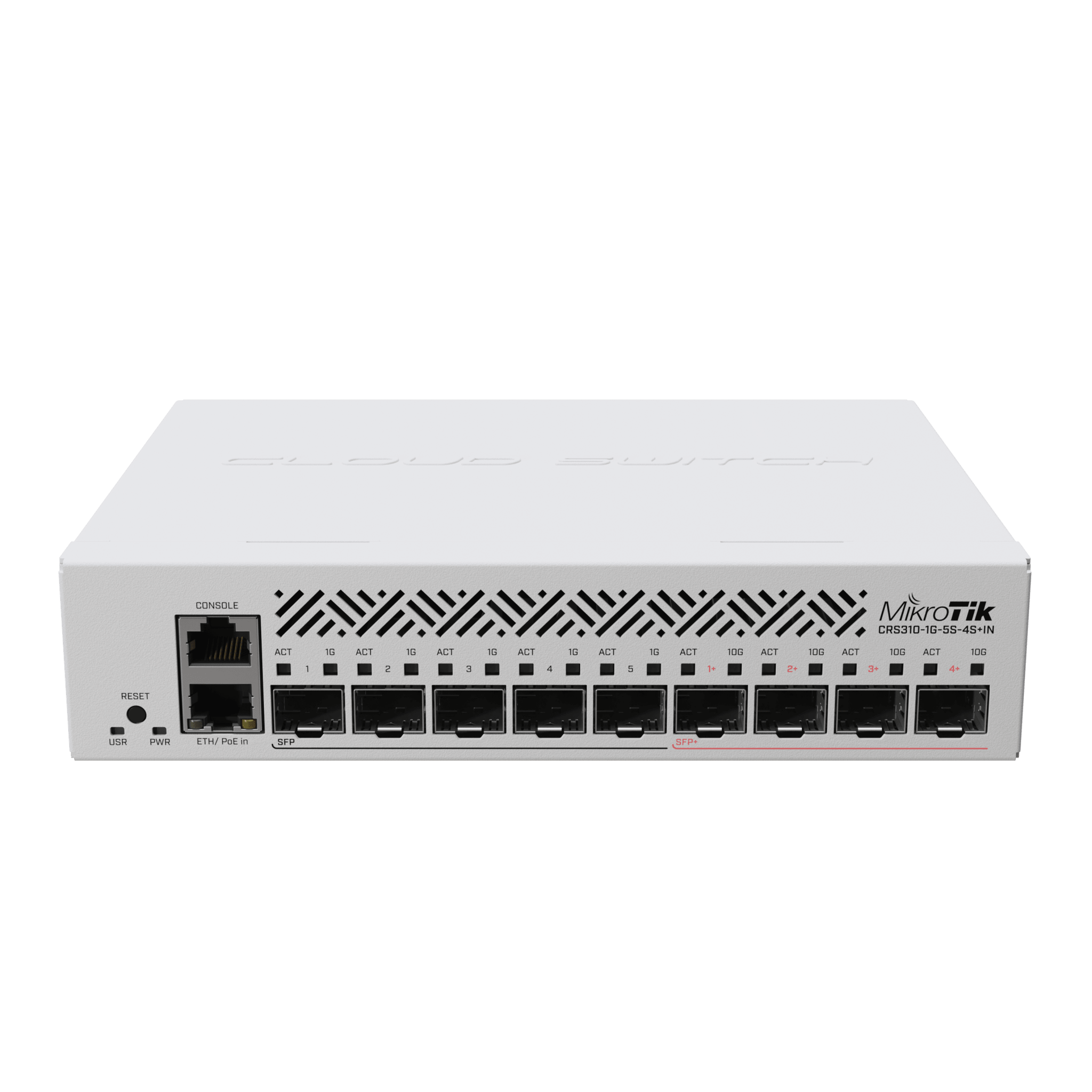 Cloud Router Switch con 1 puerto GbE/ 5 Puertos SFP/ 4 puertos SFP+ Ideal para Enlaces de Alto Rendimiento