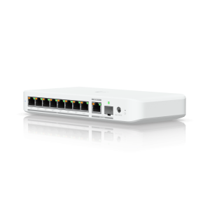 USW Flex 2.5G PoE Switch de 8 Puertos 2.5GbE PoE++, con un Puerto de Enlace Ascendente Combinado RJ45/SFP+ de 10 GbE (No incluye Adaptador ca/cc)