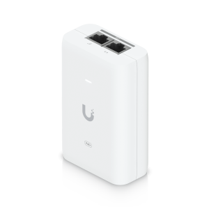 Adaptador PoE+ 2.5G / hasta 30 W / 48V 0.65A / (2) Puertos RJ45 MultiGigabit 2.5G / Salida PoE+ / LED Indicador / Ideal para APs UniFi WiFi 7 / / Protección contra Sobretensiones