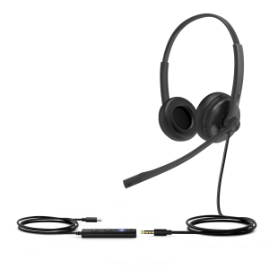 Diadema Alámbrica UH34 Mono USB / 3.5mm Teams de Yealink con Almohadillas de Cuero