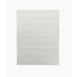 Hojas con 1000 Etiquetas Poliofina para Impresora Láser/Inyección de Tinta, Ancho 96.3mm x Alto 7.6mm, Color Blanco