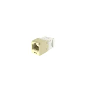 Conector Jack RJ45 Estilo TG, Mini-Com, Categoría 6, de 8 posiciones y 8 cables, Color Marfil