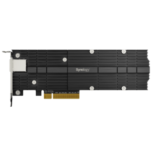 Adaptador Combinado SSD M.2 y 10 GbE | PCIe 3.0 x8 | 2 Ranuras NVMe M.2 22110/2280 | Puerto 10GBASE-T RJ45 | Autonegociación 10/5/2,5/1 Gbps | Compatible con SSD NVMe SNV3000.