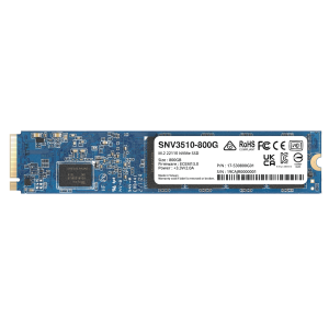SSD NVMe M.2 SNV3410/3510 | SSD 800GB | Alto Rendimiento 400000 IOPS Lectura | 70000 IOPS Escritura | Resistencia 1022 TBW | Protección de Datos Integral | Análisis de Vida Útil | Diseñada para Sistemas Synology.