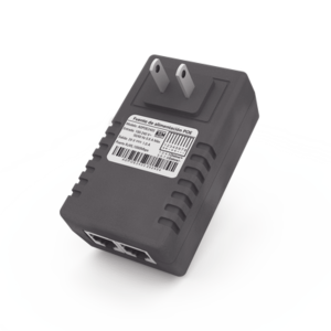 Adaptador de pared / Inyector PoE / 48 Vcc / 0.5 A / Controlado por chip IC / Protección contra OV, OC, SC, UV/  Fácil de instalar
