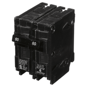 Interruptor automático enchufable tipo QP 2 polos, 60 amp