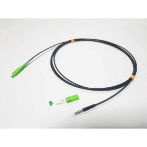 Rollo de Fibra Óptica Drop Redonda G657A2 Monomodo Simplex de 200 Metros con Conectores SC/APC-SC/APC para Instalaciones Aéreas o a la Intemperie