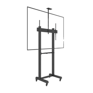 Montaje de Piso Móvil para Pantallas de 65 in a 100 in | vesa 100 x 100 hasta 1000 x 600 | carga maxima soportada 120kg| Fabricado en aluminio y acero