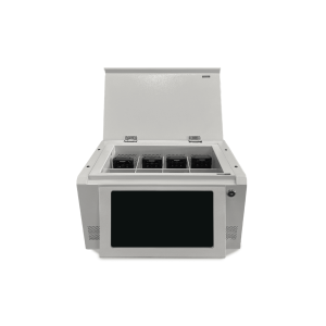 Estación de Descarga para Cámaras Corporales | 8 Canales de Conexión | Descarga Simultanea | Pantalla Táctil | Almacenamiento Hasta 12TB | Carga y Copia de Seguridad Automática | Compatible con Body Cam XMR-R3.