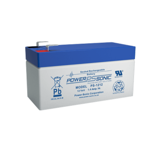 Batería 12V, 1.4AH, Para Respaldo, Tecnologías AGM/VRLA, 5 Años Vida Útil, Terminales F1, Reconocida UL