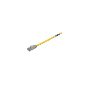Cable de Parcheo UTP Cat6A, CM/LSZH, Diámetro Reducido (28AWG), Color Amarillo, 4ft