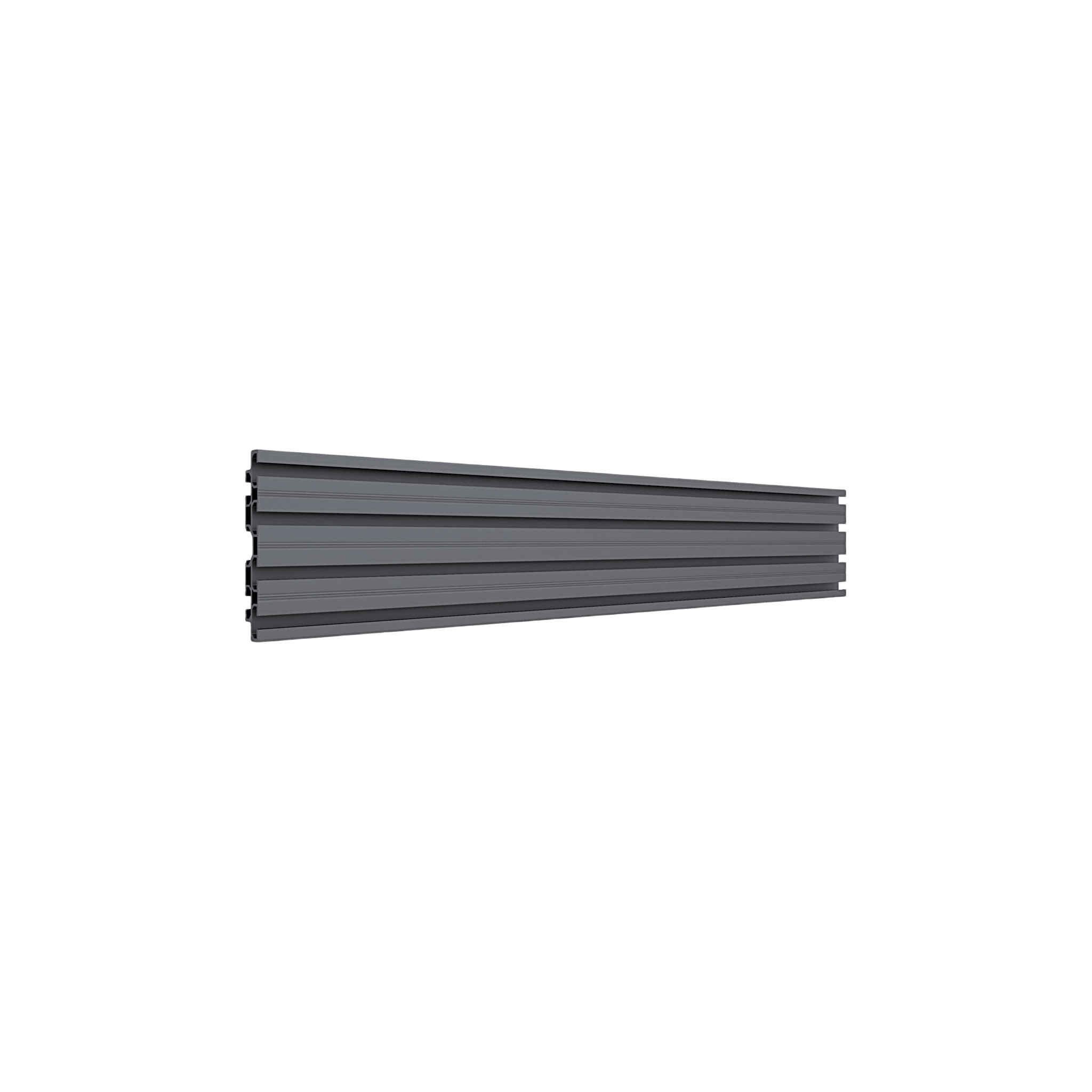 Accesorio_ Riel de Aluminio con Longitud 1000 mm | Incluye Tapas laterales | Compatible con estructura para Videowall | Diseño Modular