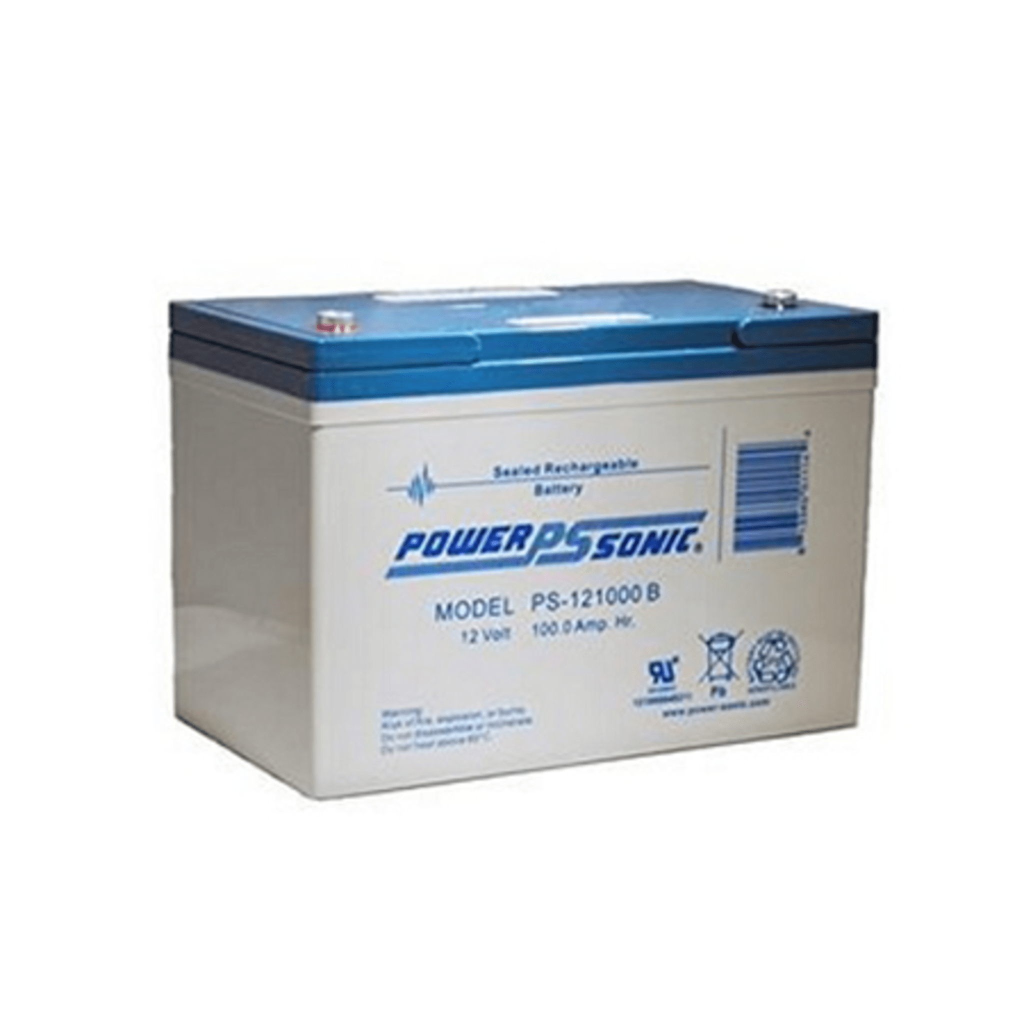 Batería 12V, 100AH, Para Respaldo, Tecnologías AGM/VRLA, 10-12 Años Vida Útil, Terminales B (M6), Reconocida UL