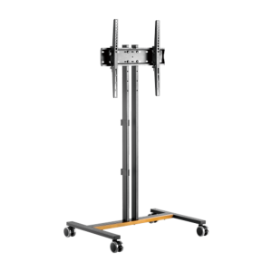 Soporte Móvil para Pantalla | Compatibilidad VESA 200x200 hasta  600x400 / Ruedas con Frenos / Ajuste de Altura y Ángulo / Soporte para TV de hasta 55 Pulgadas / Capacidad de Peso 35 kg