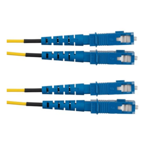 Jumper de Fibra Optica Monomodo 9/125 OS2, SC-SC Duplex, OFNR (Riser), Color Amarillo, 3 Metros