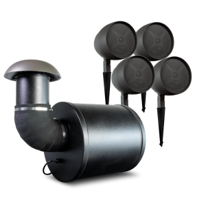 Altavoz de 2 vías | exteriores | 70V / 100V | woofer de 6.5 in | negro