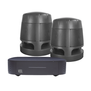 KIT Amplificador VSSL A1X | 2 Bocinas Acoustiscape TruAudio Modelo AS360 |  IP66