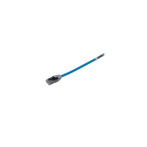 Patch Cord Cat6A, Diametro Reducido 28 AWG, Blindado S/FTP, CM/LS0H, 0.5 m., Color Azul