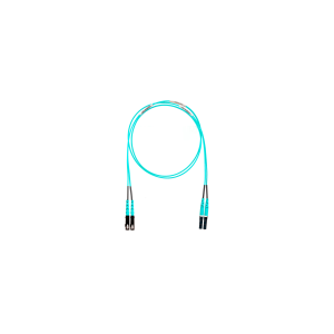 Jumper de Fibra Optica Multimodo 50/125 OM4, LC-SC Duplex, OFNR (Riser), Color Aqua, 5 Metros
