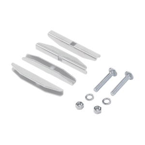 Accesorio de Empalme (Unión), Para Conexión de Escalerilla Recta, Curvas Interiores y Exteriores, de Acero, Color Blanco