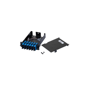 Placa Acopladora de Fibra Óptica FAP, Con 12 Pigtails y 6 Conectores SC Duplex (12 Fibras), Para Fibra Monomodo OS1/OS2, Color Azul