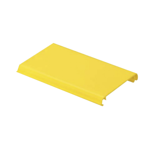 Tapa Con Bisagra a Presión Para Canaleta FiberRunner™ FR4X4YL10, de PVC Rígido, Color Amarillo, 3 m de Largo