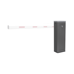 Barrera Vehicular Izquierda / Soporta Brazo ARTICULADO de Hasta 4 Metros / Final de Carrera Ajustable Por Programación / Tiempo de Apertura de 3 Segundos / Con Corona Led Semaforizada