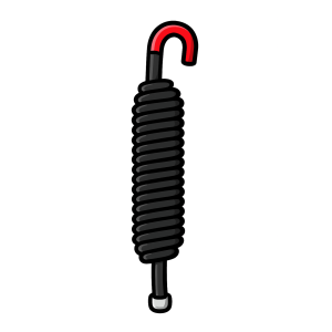 Resorte ROJO para Barreras Vehiculares Hikvision DS-TMG520 / Refacción