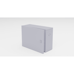 Gabinete para instalación de 1 Batería , Fabricado en Lámina Galvanizada, Accesorios para poste (No incluidos)