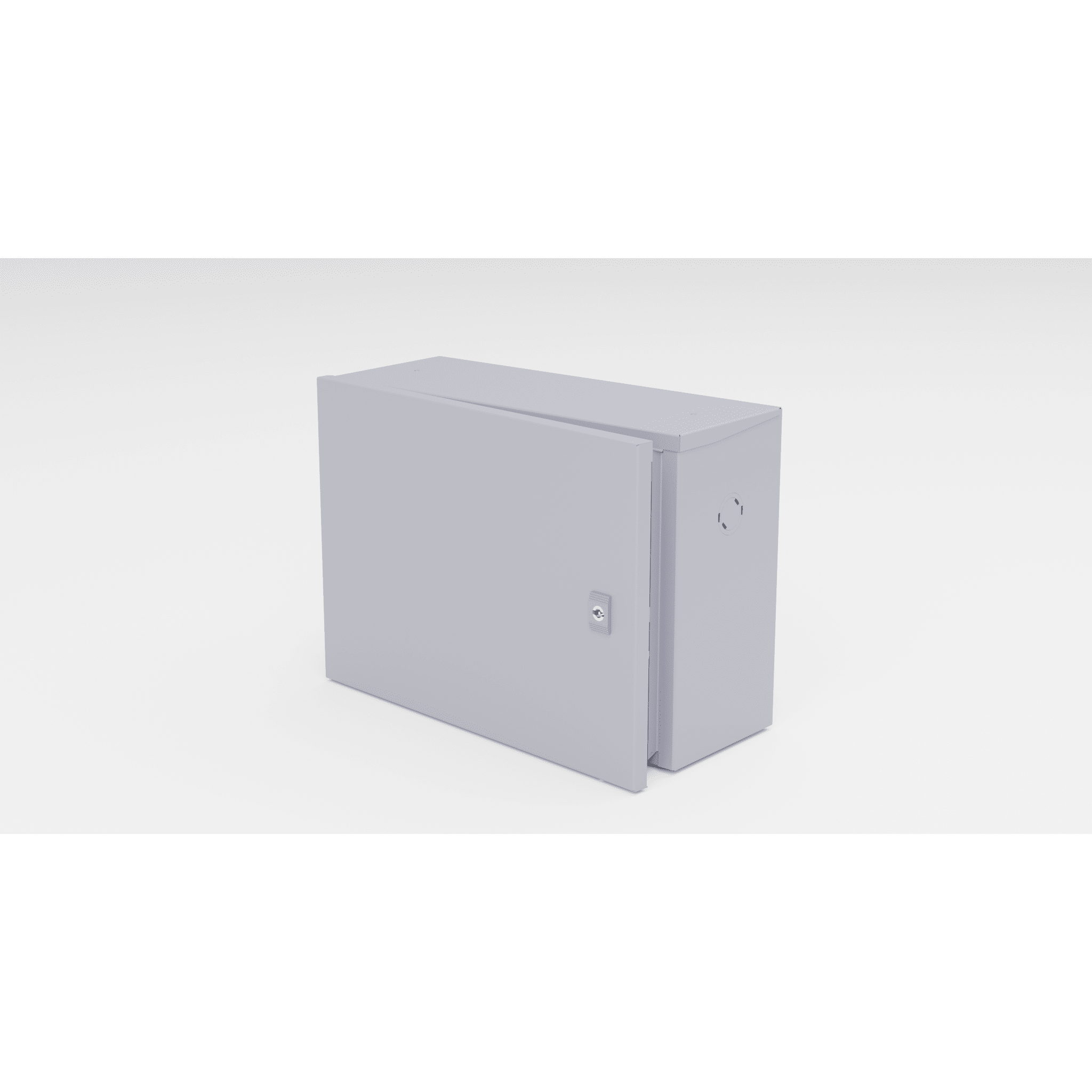 Gabinete para instalación de 1 Batería , Fabricado en Lámina Galvanizada, Accesorios para poste (No incluidos)