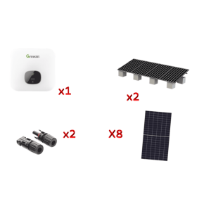 Kit Solar Interconexion / 5kW 220Vca / Inversor GROWATT / Montaje Incluido