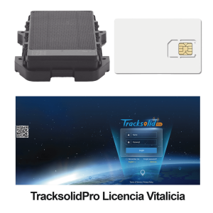 KIT Localizador 4G con carga solar / Semiautónomo / Rastreo de contenedores / Cajas de tráiler / Alarma de sabotaje audible / Incluye Licencia vitalicia VTSCX y SIM de datos SIM500MB2Y