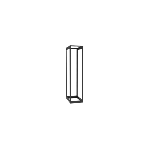 Rack de Cuatro Postes Estándar de 19", Rieles Con Orificio Para Tuerca Enjaulada, Profundidad Ajustable de 23 a 42 in, 45 Unidades de Rack, Color Negro