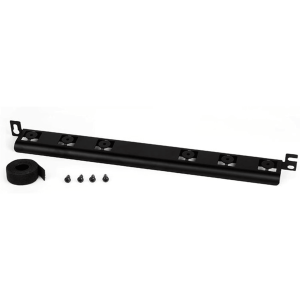 Barra para Aliviar Tensión o Peso Atrás de Patch Panel, Para Administración de 72 Cables, Color Negro